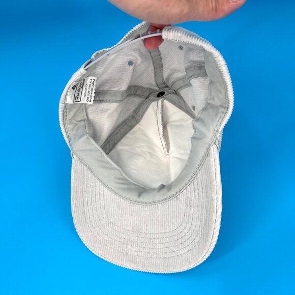 VINTAGE GRAY CORDUROY CONNEAUT LAKE FOOTBALL SNAPBACK BASEBALL TRUCKER HAT - Picture 6 of 8